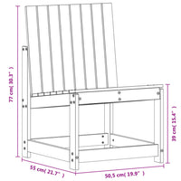 Set Salotto da Giardino 3 pz in Legno Impregnato di Pino 832624