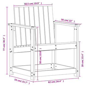 Set Salotto da Giardino 3 pz in Legno Impregnato di Pino 832634