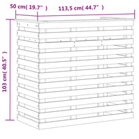 Tavolo Bar da Esterno Marrone Cera 113,5x50x103cm Massello Pino 844640