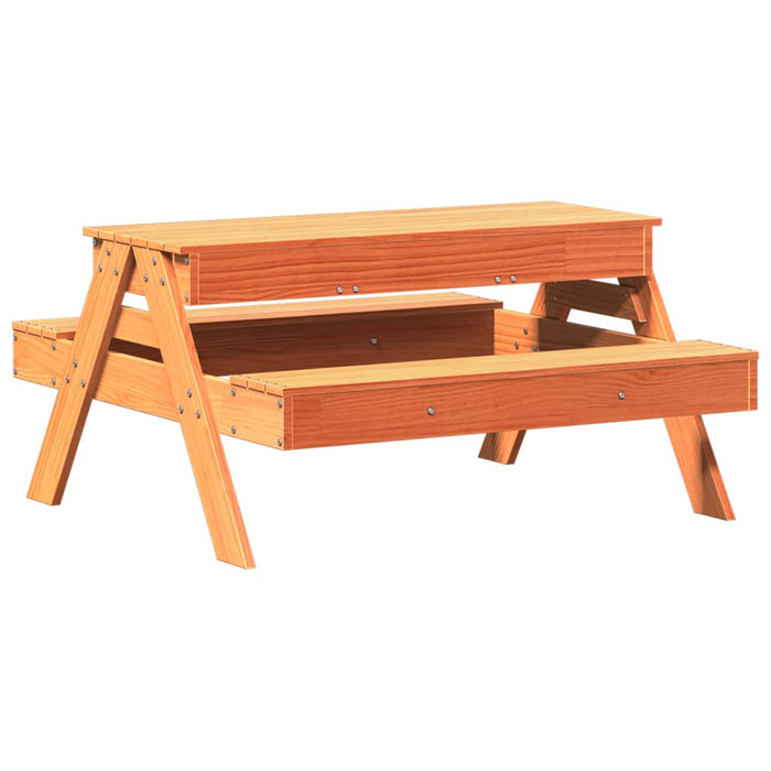 Tavolo Picnic con Sabbiera Bambini Marrone Legno Massello Pinocod mxl 89482