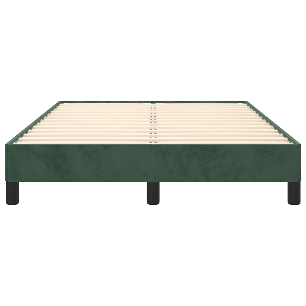 Giroletto senza Materasso Verde Scuro 120x190 cm Velluto 379505