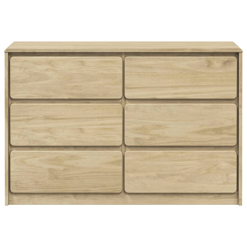 Cassettiera SAUDA Rovere 111x43x73,5 cm cm Legno Massello Pino 377596