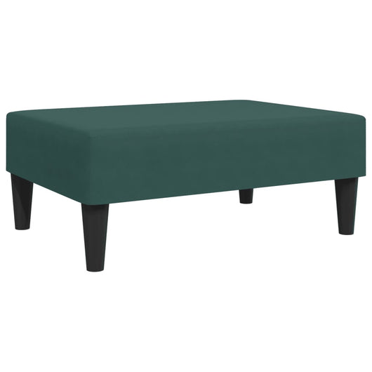 Poggiapiedi Verde Scuro 77x55x31 cm in Vellutocod mxl 92780