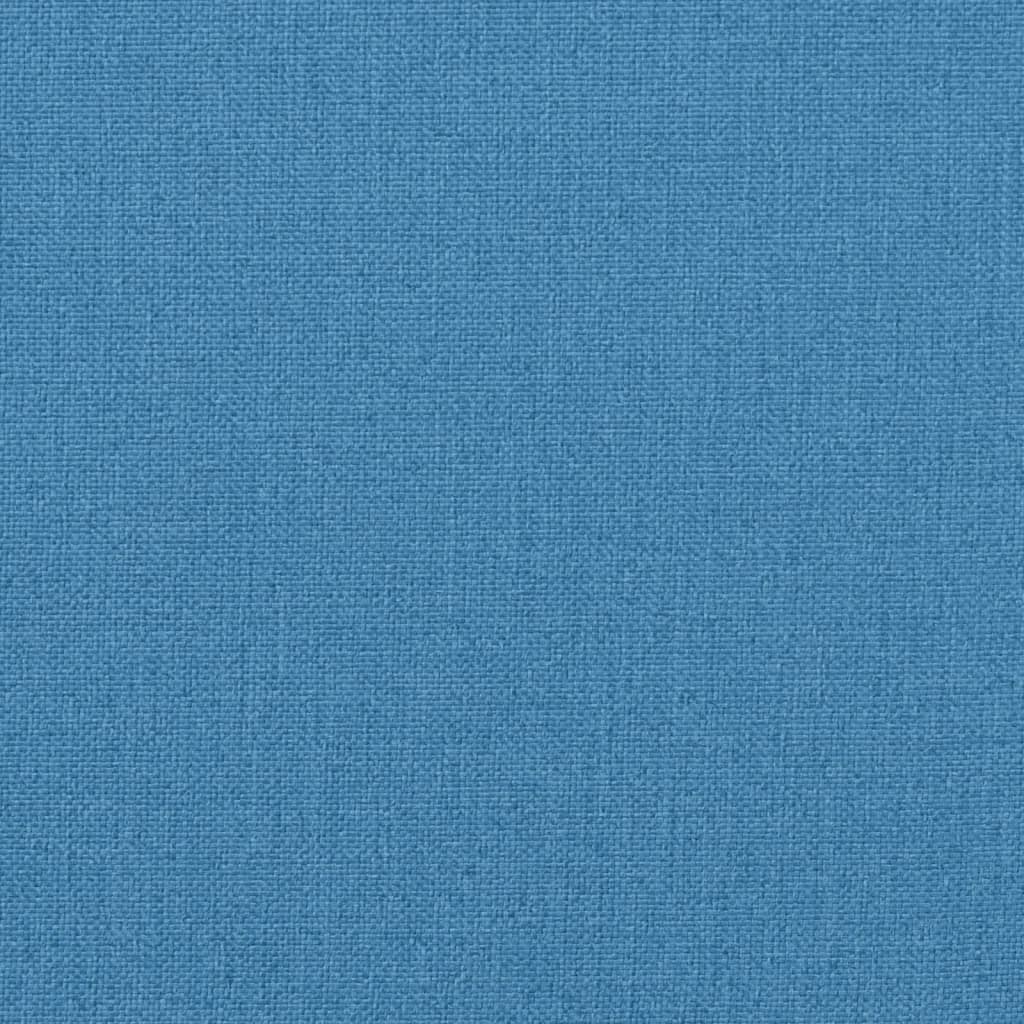 Cuscini Sedia Schiena Bassa 2 pz Blu Mélange 100x50x7 Tessuto 4002391