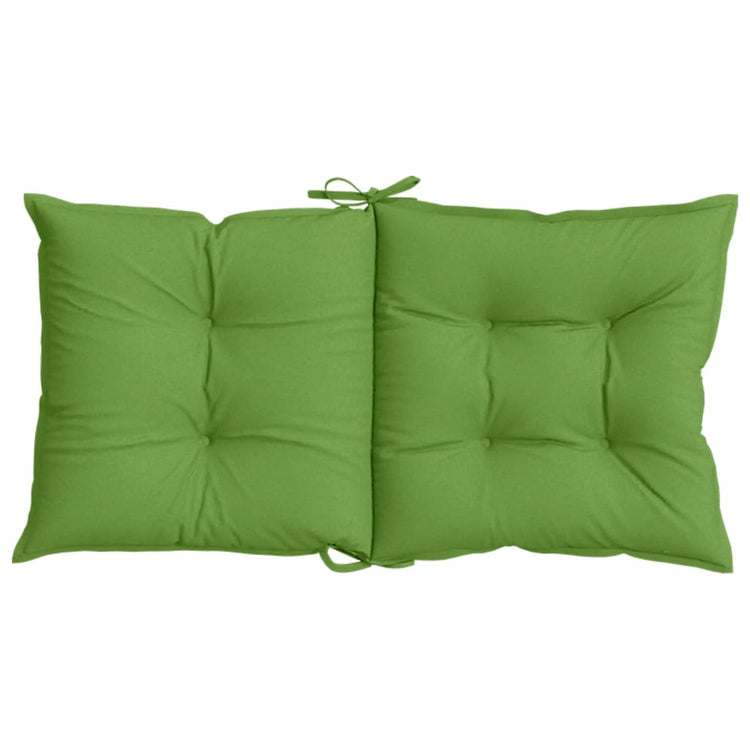 Cuscini Sedia Schiena Bassa 4 pz Verde Mélange 100x50x7 Tessuto 4002395