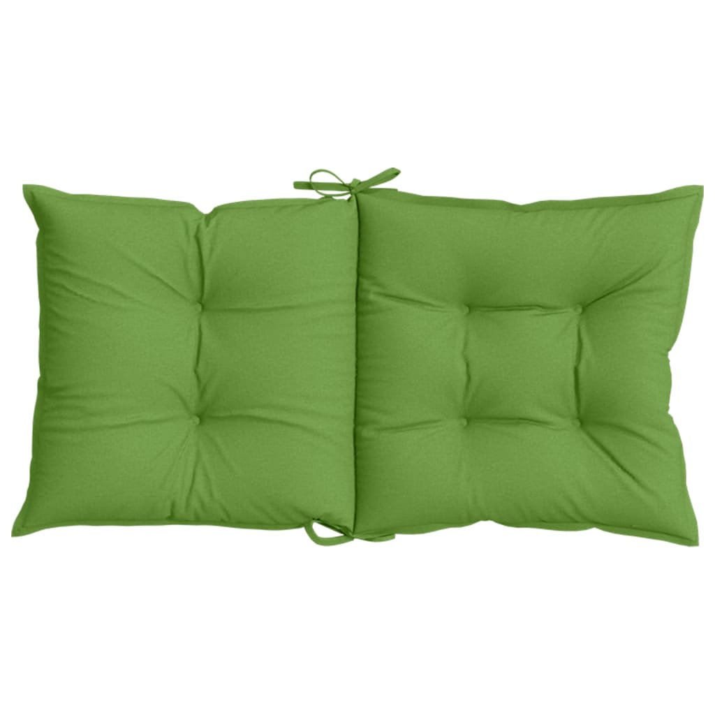 Cuscini Sedia Schiena Bassa 6 pz Verde Mélange 100x50x7 Tessuto 4002396