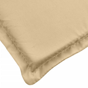 Cuscini Sedia Schiena Alta 2 Beige Mélange 120x50x4 Tessuto 4002421