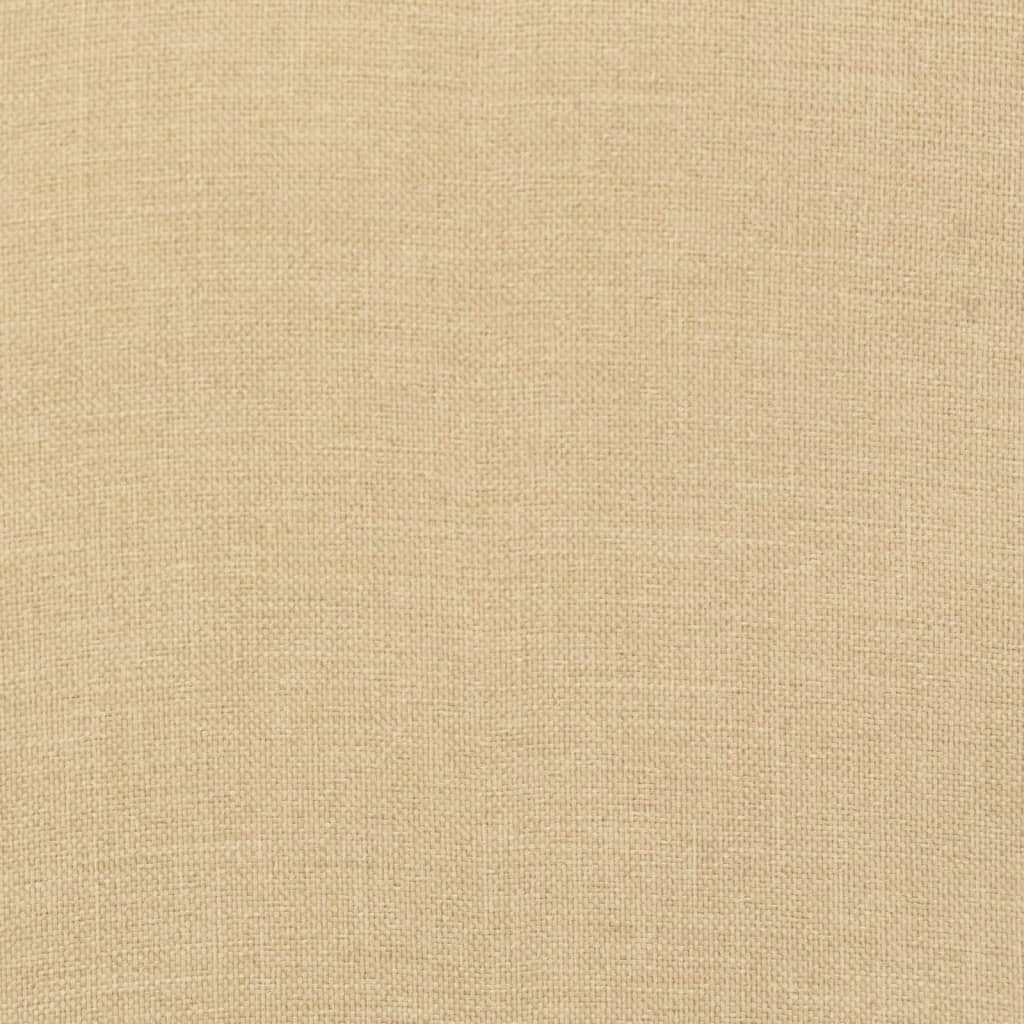 Cuscini Sedia Schiena Alta 6 Beige Mélange 120x50x4 Tessuto 4002423