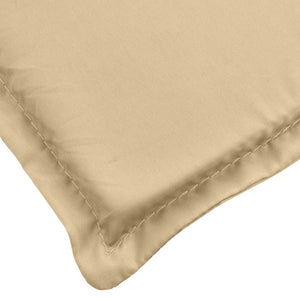 Cuscini Sedia Schiena Bassa 2 pz Beige Mélange 100x50x4 Tessuto 4002454