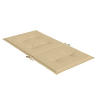 Cuscini Sedia Schiena Bassa 4 pz Beige Mélange 100x50x4 Tessuto 4002455