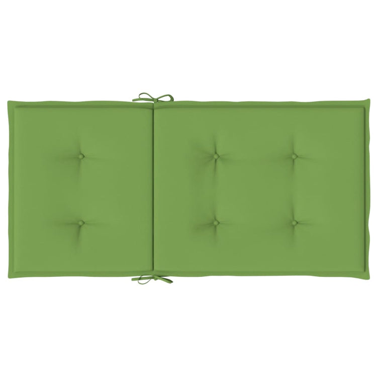 Cuscini Sedia Schiena Bassa 2 pz Verde Mélange 100x50x4 Tessuto 4002460