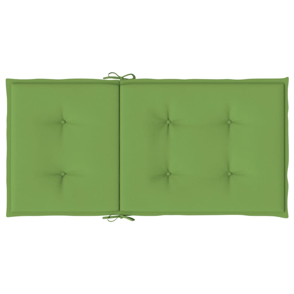 Cuscini Sedia Schiena Bassa 4 pz Verde Mélange 100x50x4 Tessuto 4002461