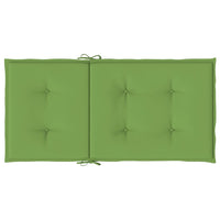 Cuscini Sedia Schiena Bassa 4 pz Verde Mélange 100x50x4 Tessuto 4002461