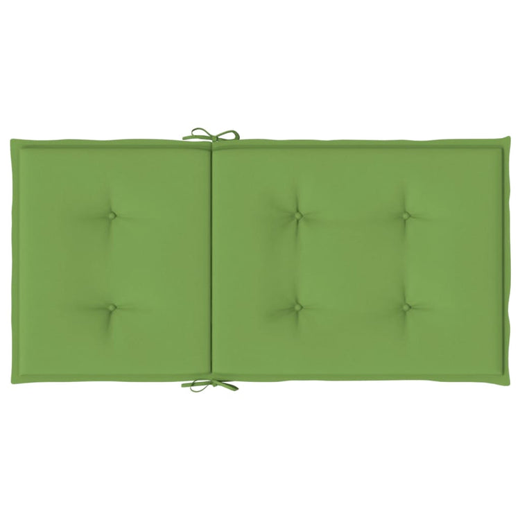 Cuscini Sedia Schiena Bassa 6 pz Verde Mélange 100x50x4 Tessuto 4002462