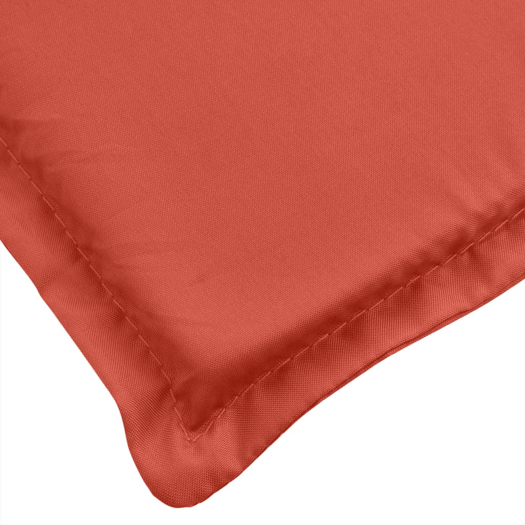 Cuscini Sedia Schiena Bassa 6 pz Rosso Mélange 100x50x4 Tessuto 4002465