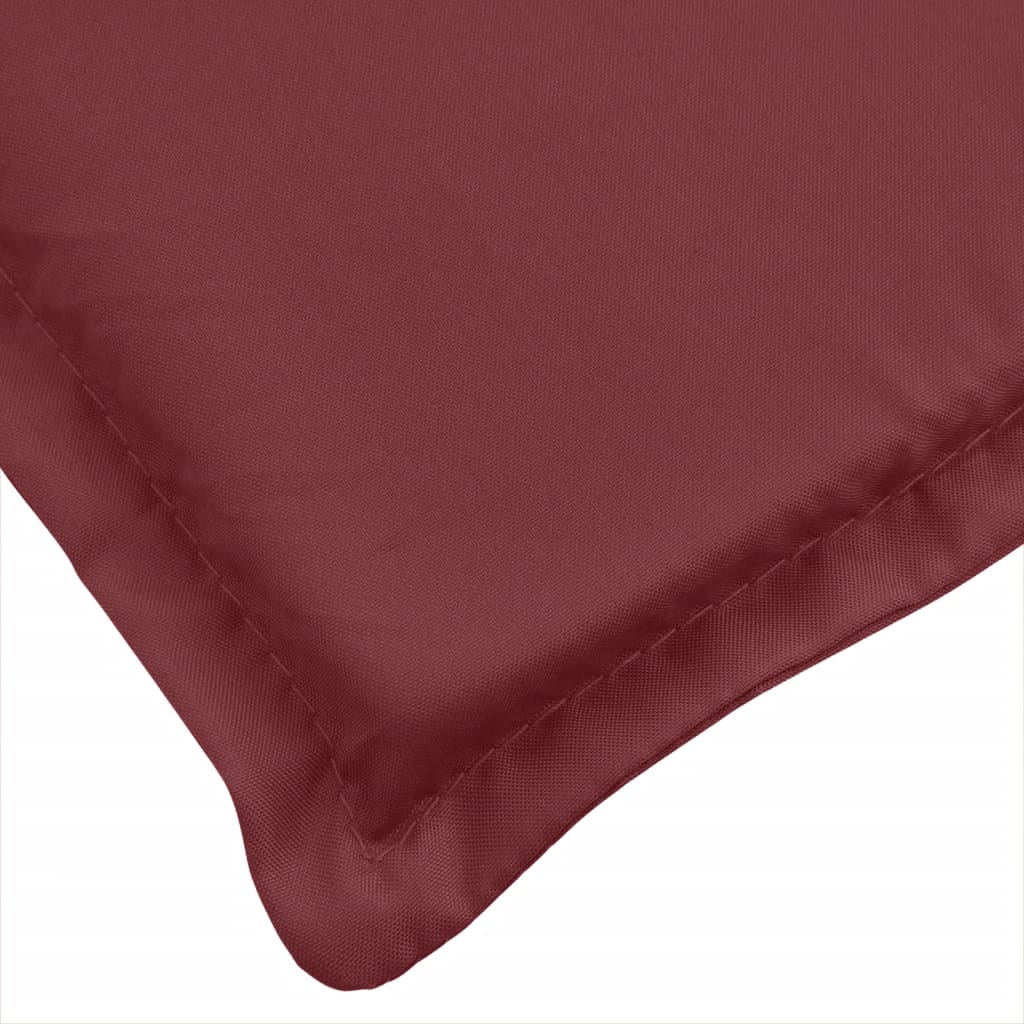 Cuscini Sedia Schiena Bassa 6 pz Rosso Vino Mélange Tessuto 4002474