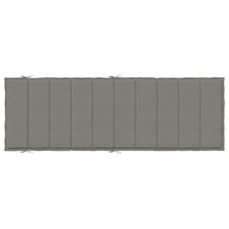 Cuscino per Lettino Prendisole Grigio Scuro Mèlange 186x58x3cm 4002477