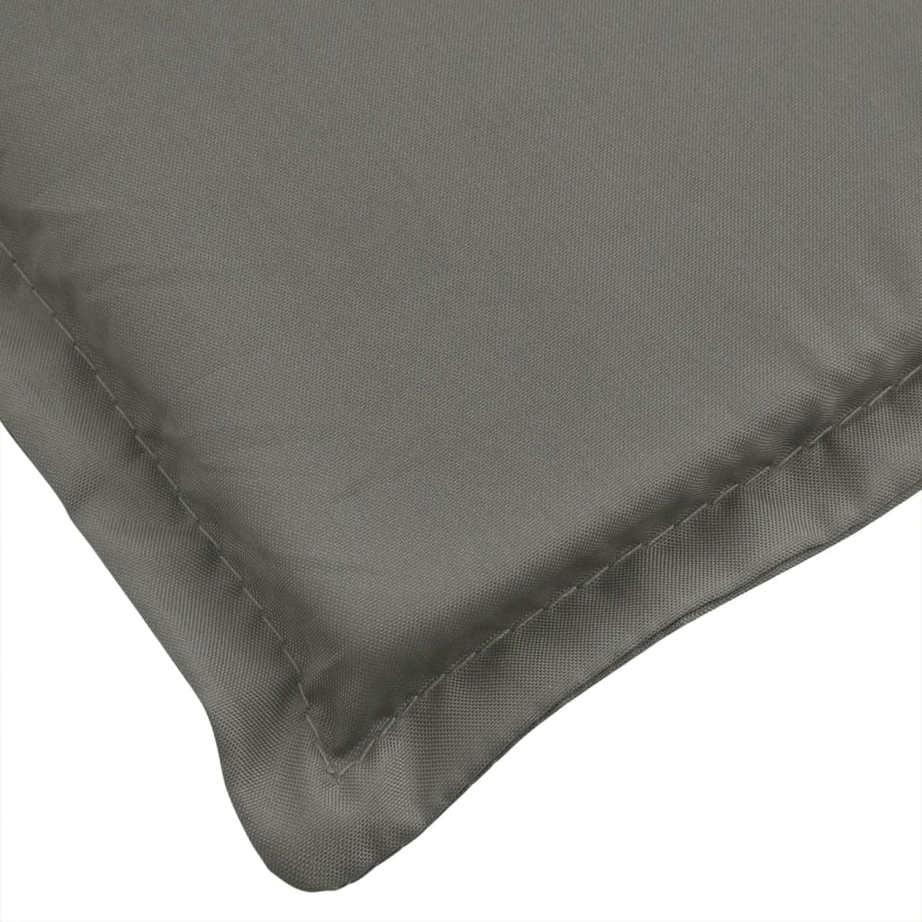 Cuscino per Lettino Prendisole Grigio Scuro Mélange 186x58x3cm 4002477