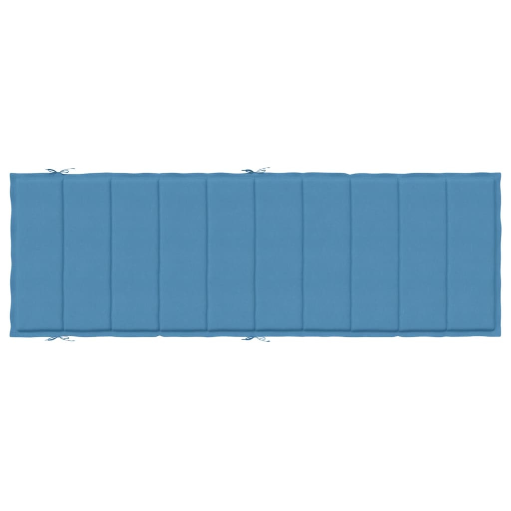 Cuscino per Lettino Prendisole Blu Mèlange 186x58x3cm Tessuto 4002480