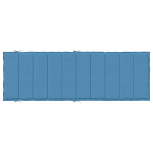 Cuscino per Lettino Prendisole Blu Mèlange 186x58x3cm Tessuto 4002480