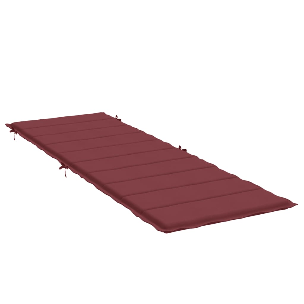 Cuscino per Lettino Prendisole Rosso Vino Mèlange 186x58x3cm 4002485