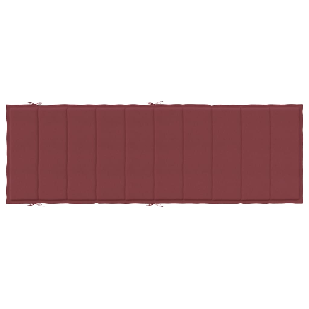 Cuscino per Lettino Prendisole Rosso Vino Mèlange 186x58x3cm 4002485