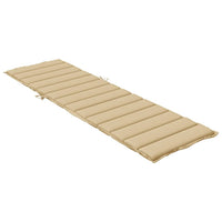 Cuscino per Lettino Prendisole Beige Mèlange 200x50x4cm Tessuto 4002501