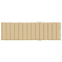 Cuscino per Lettino Prendisole Beige Mèlange 200x50x4cm Tessuto 4002501