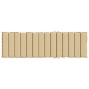 Cuscino per Lettino Prendisole Beige Mèlange 200x50x4cm Tessuto 4002501