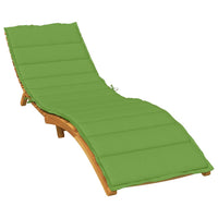 Cuscino per Lettino Prendisole Verde Mèlange 200x50x4cm Tessuto 4002503