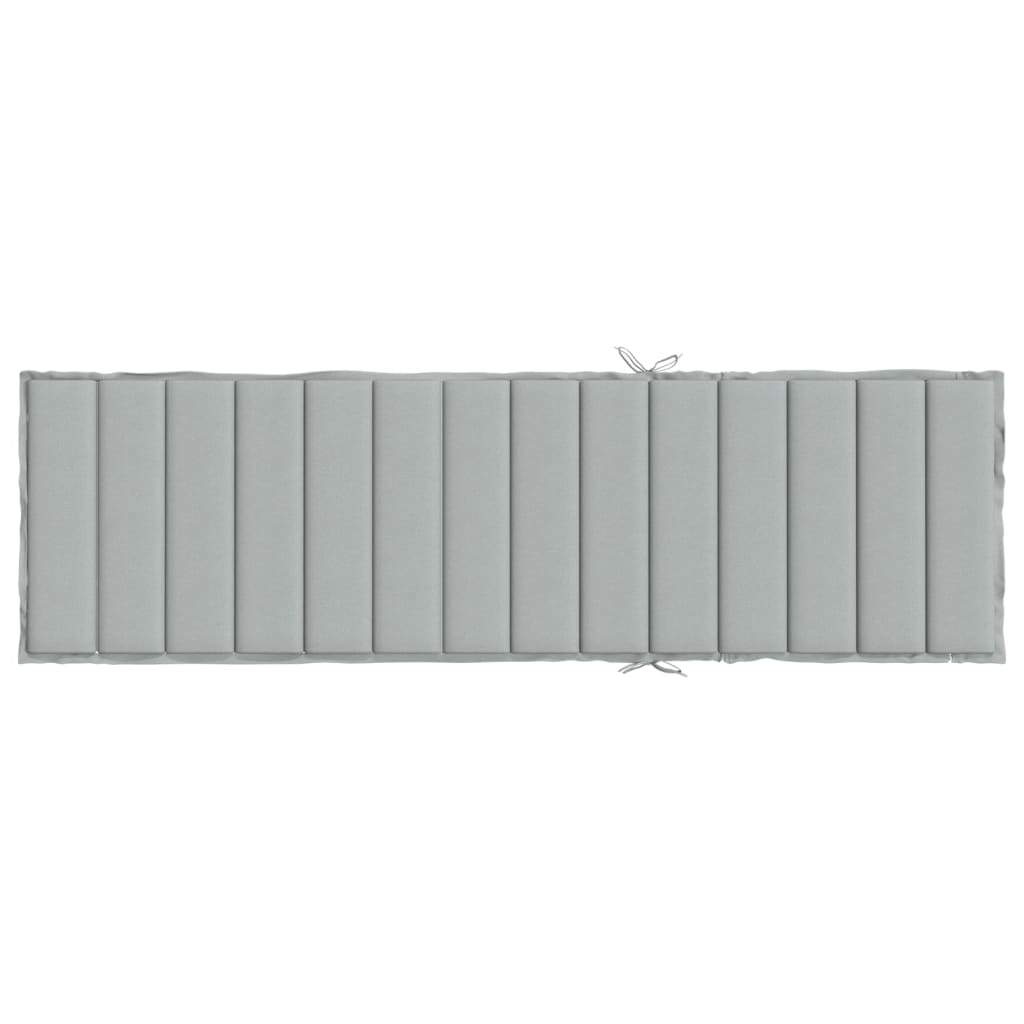 Cuscino per Lettino Prendisole Grigio Chiaro Mèlange 200x60x4cm 4002509