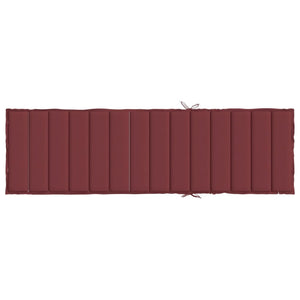 Cuscino per Lettino Prendisole Rosso Vino Mèlange 200x60x4 cm 4002518