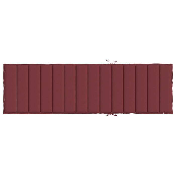 Cuscino per Lettino Prendisole Rosso Vino Mèlange 200x60x4 cm 4002518