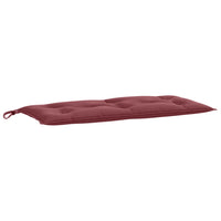 Cuscino Panca Giardino Rosso Vino Mèlange 100x50x7 cm Tessuto 4002540