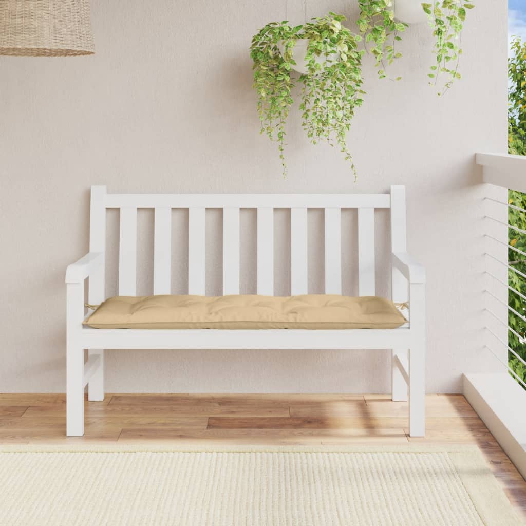 Cuscino per Panca da Giardino Beige Mèlange 120x50x7cm Tessuto 4002545