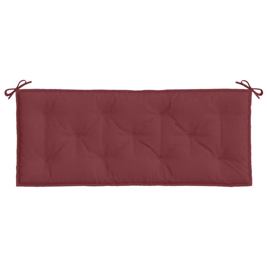 Cuscino Panca Giardino Rosso Vino Mèlange 120x50x7cm Tessuto 4002551