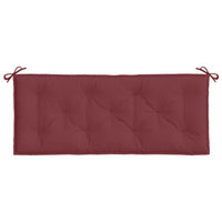 Cuscino Panca Giardino Rosso Vino Mélange 120x50x7cm Tessuto 4002551