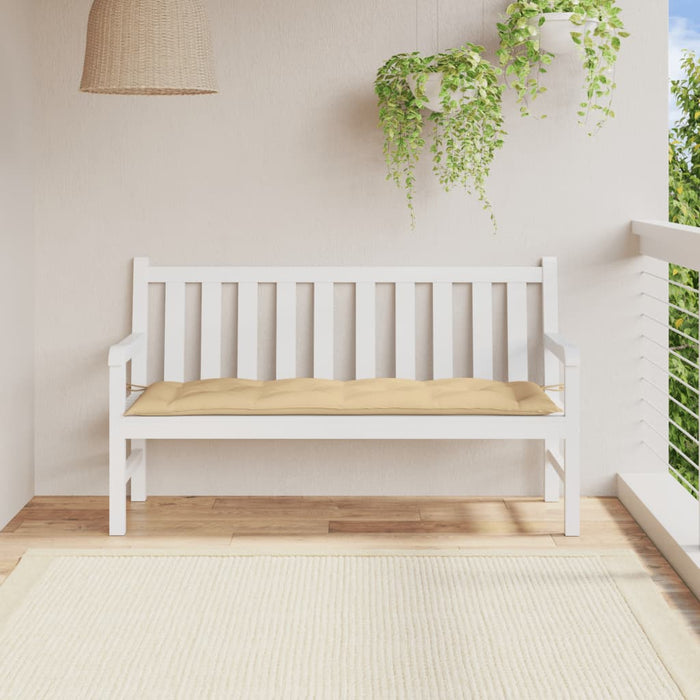 Cuscino Panca da Giardino Beige Mèlange 150x50x7 cm in Tessuto 4002556