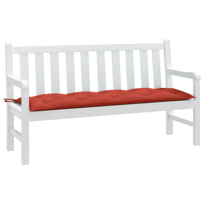 Cuscino Panca da Giardino Rosso Mèlange 150x50x7 cm in Tessuto 4002559