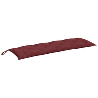 Cuscino Panca da Giardino Rosso Vino Mèlange 150x50x7cm Tessuto 4002562