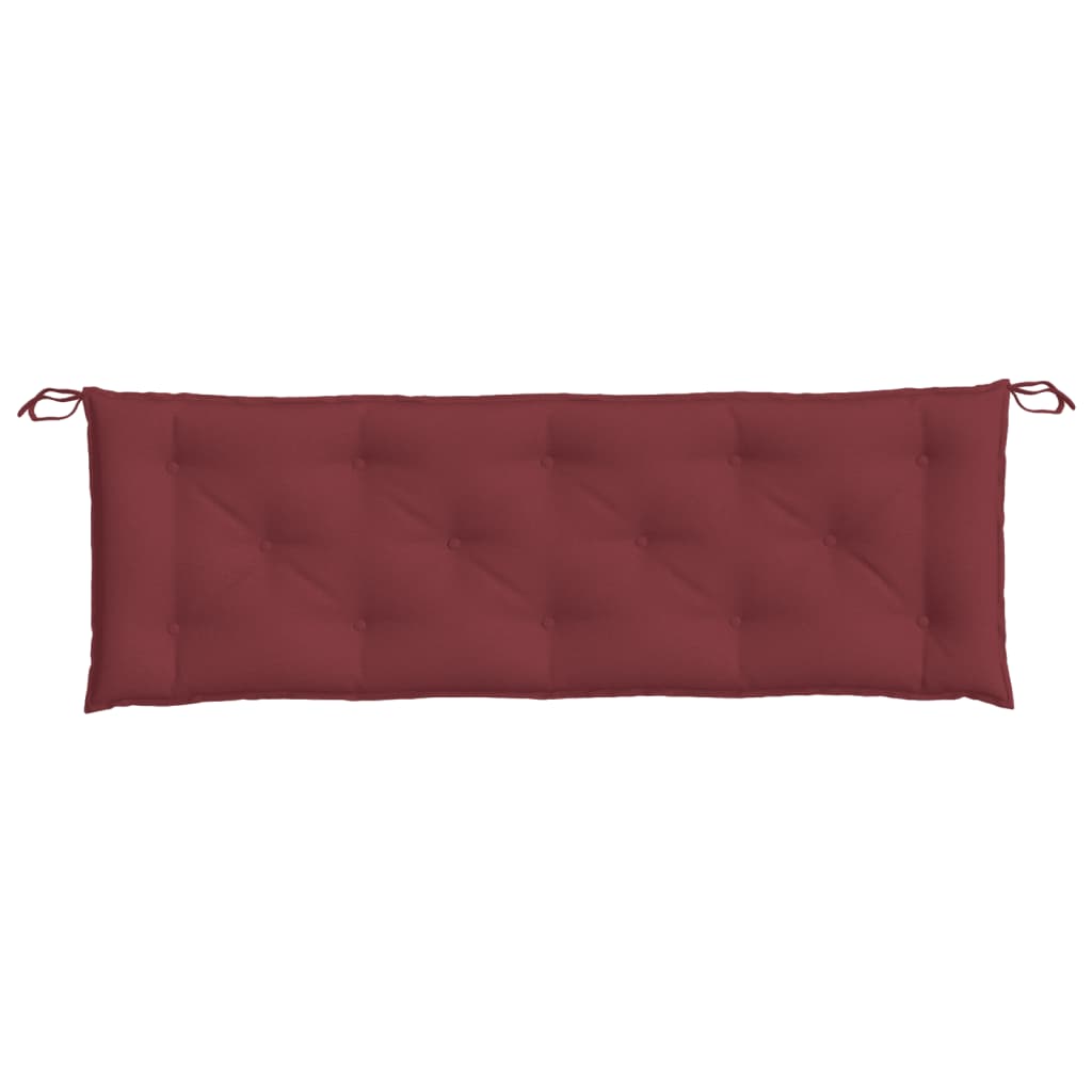 Cuscino Panca da Giardino Rosso Vino Mèlange 150x50x7cm Tessuto 4002562