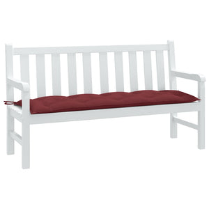 Cuscino Panca da Giardino Rosso Vino Mèlange 150x50x7cm Tessuto 4002562