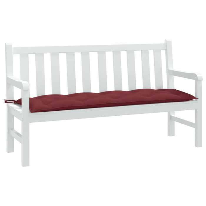 Cuscino Panca da Giardino Rosso Vino Mèlange 150x50x7cm Tessuto 4002562