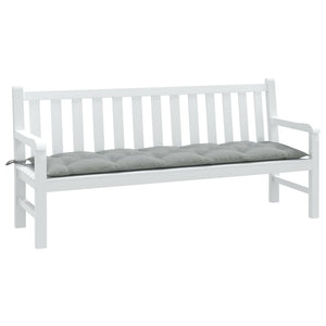 Cuscino Panca Giardino Grigio Chiaro Mèlange 180x50x7cm Tessuto 4002564