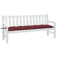 Cuscino Panca da Giardino Rosso Vino Mèlange 180x50x7cm Tessuto 4002573