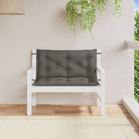 Cuscini Panca Giardino 2pz Grigio Scuro Mélange 100x50x7 cm 4002587