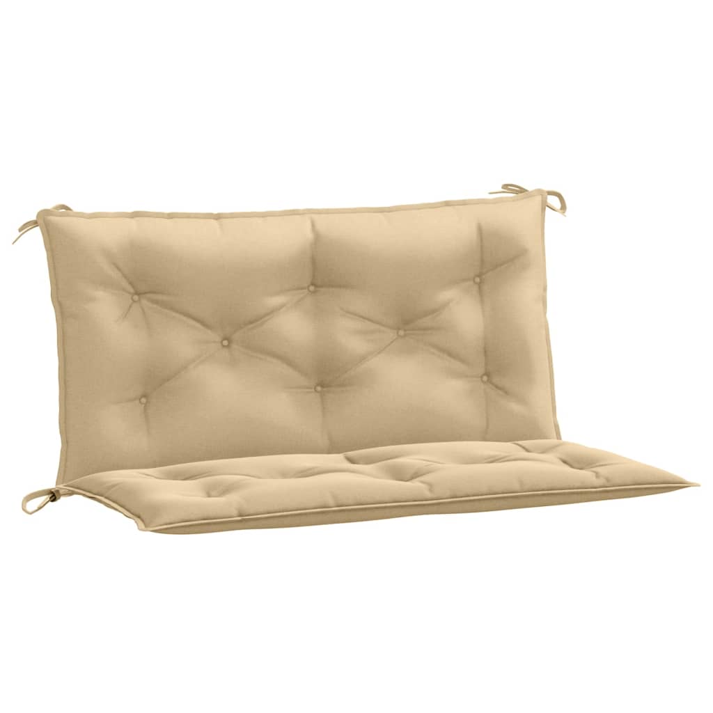 Cuscini Panca Giardino 2pz Beige Mélange 100x50x7cm Tessuto 4002589