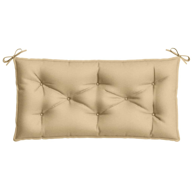 Cuscini Panca Giardino 2pz Beige Mélange 100x50x7cm Tessuto 4002589