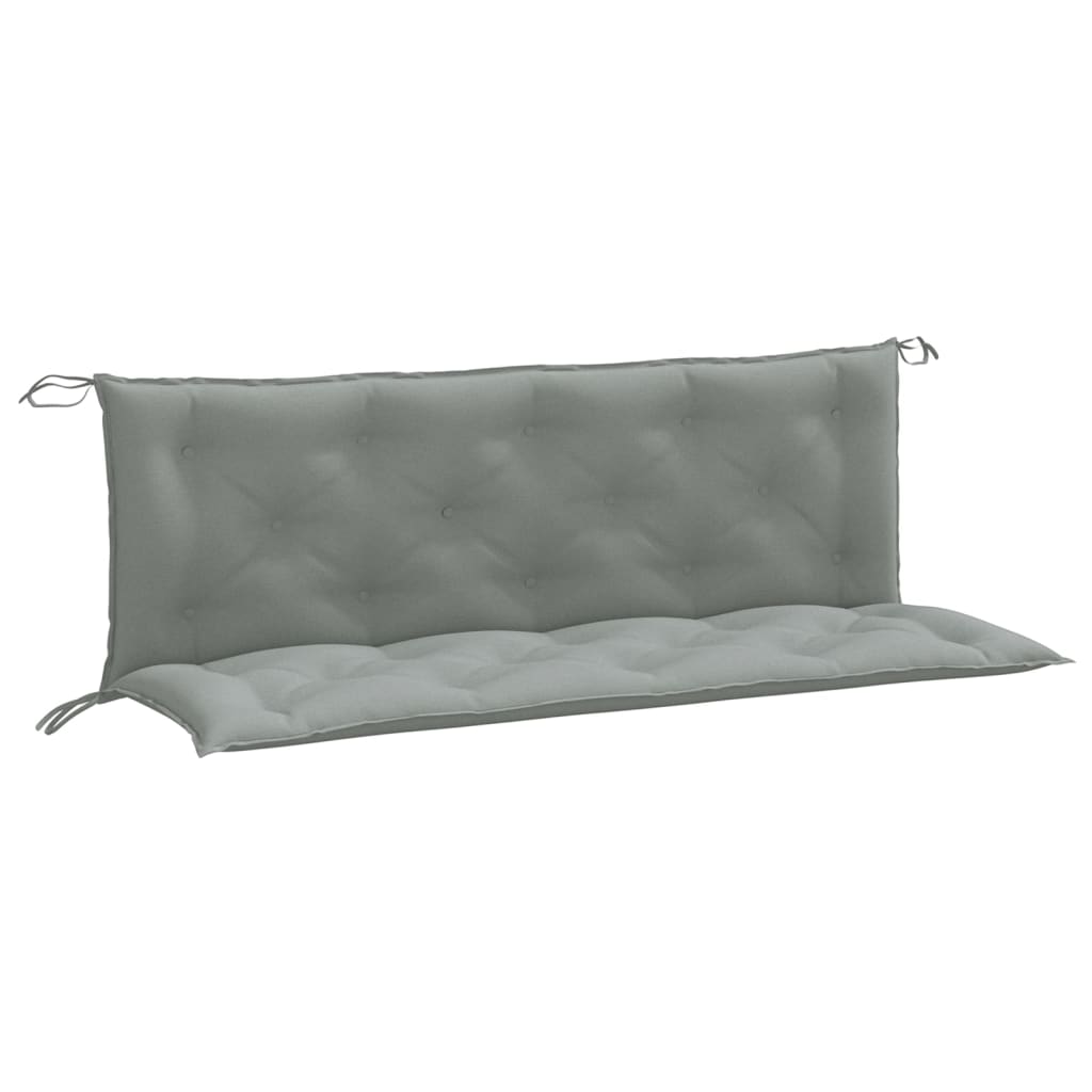 Cuscini Panca Giardino 2pz Grigio Chiaro Mélange 150x50x7 cm 4002608