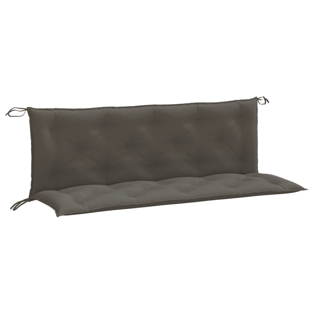 Cuscini Panca Giardino 2pz Grigio Scuro Mélange 150x50x7 cm 4002609